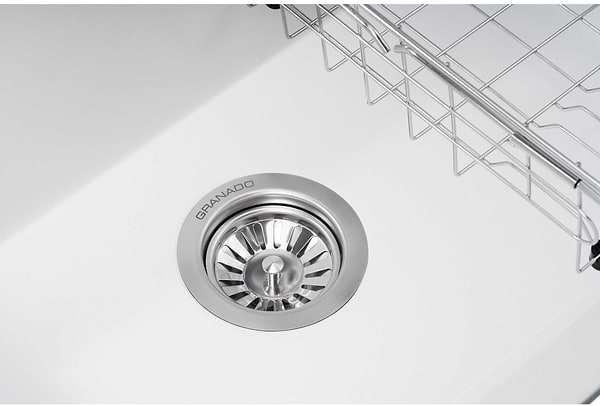 Фото - Мойка кухонная+смеситель GRANADO Basic Artes white (+ Campo LUX inox + дозатор Redondo inox + корзина + доска)