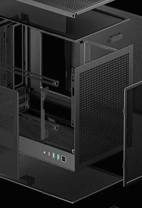 Фото - Корпус Deepcool CH160 Mesh Black (R-CH160-BKNMI0-G-1) без БЖ