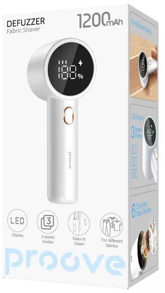 Фото - Тример для тканини Proove Defuzzer white (FSPD02000002)