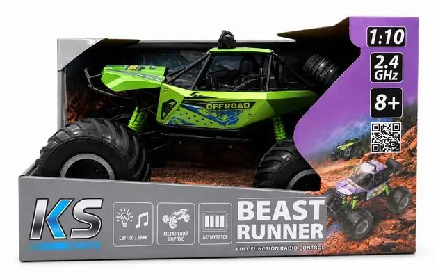 Радіокерована машинка KS Drive BEAST RUNNER Green (10003-1102)