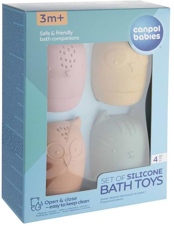 Фото - Іграшка для ванної Canpol babies силіконові розвиваючі 4 шт. (80/308)