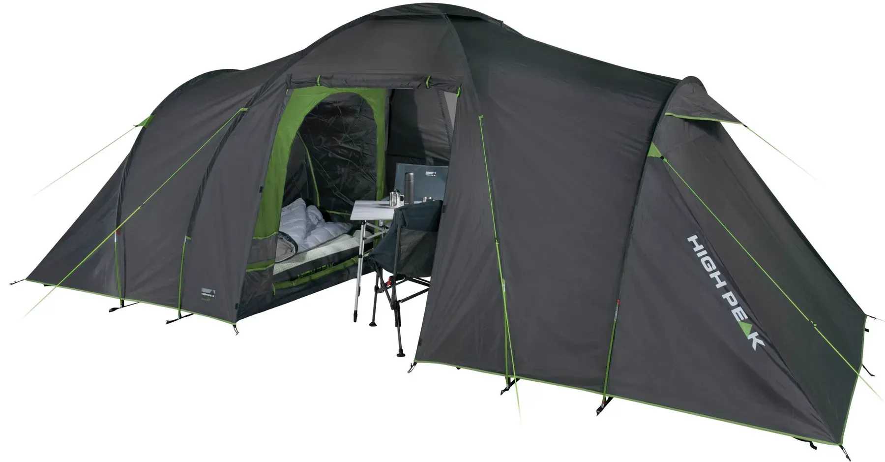 Палатка High Peak Como 6.0 Dark Grey/Green (10263)