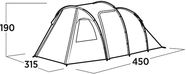 Фото - Палатка Easy Camp Hidra 5 (120491)