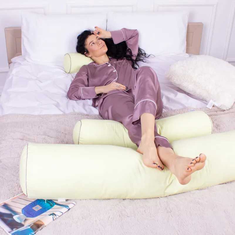 Фото - Подушка валик MirSon №8542 Naturale Line 12-0525 Tiziana 100% Memory 60х20 см (2200006343837)