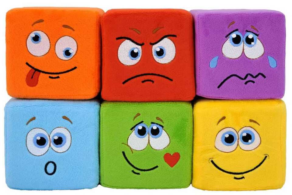 Кубики Tigres Емоджики 6 шт. (ІГ-0180) - Фото 1