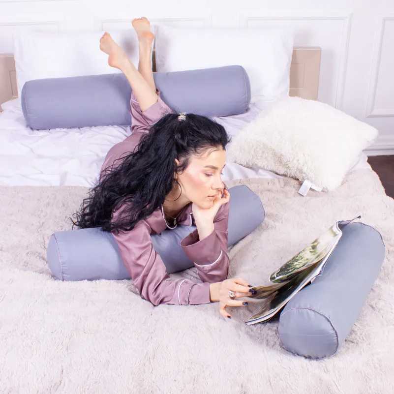 Фото - Подушка валик MirSon №8534 Naturale Line 16-5803 Geronimo 100% Memory 70х16 см (2200006343363)