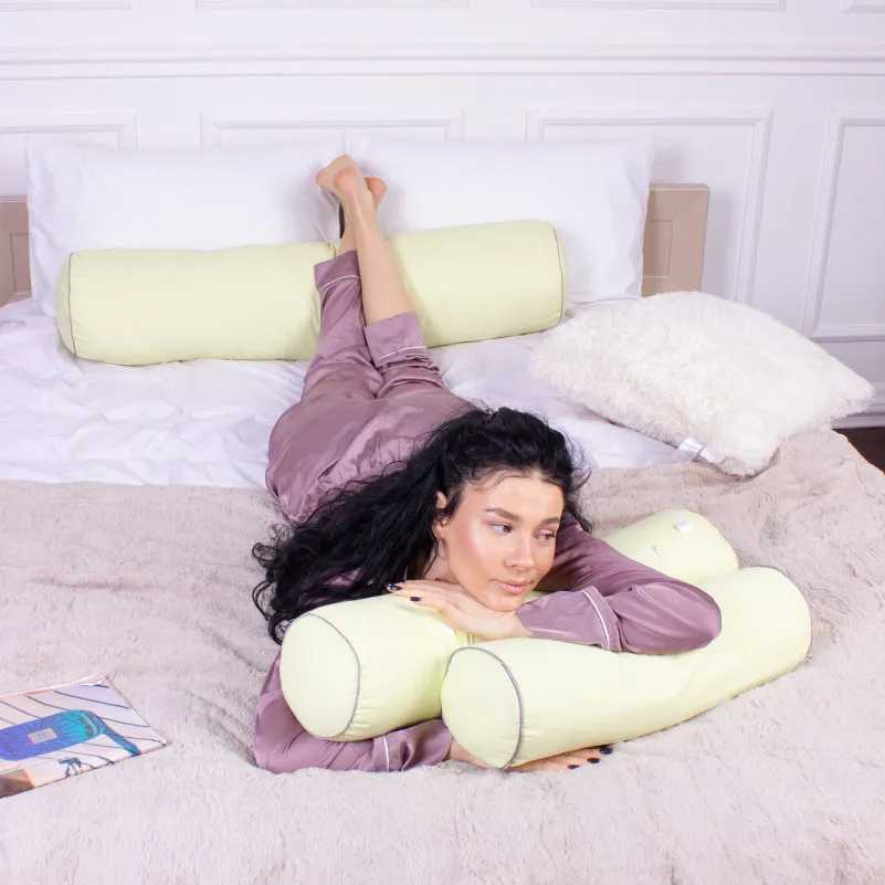 Фото - Подушка валик MirSon №8542 Naturale Line 12-0525 Tiziana 100% Memory 60х20 см (2200006343837)