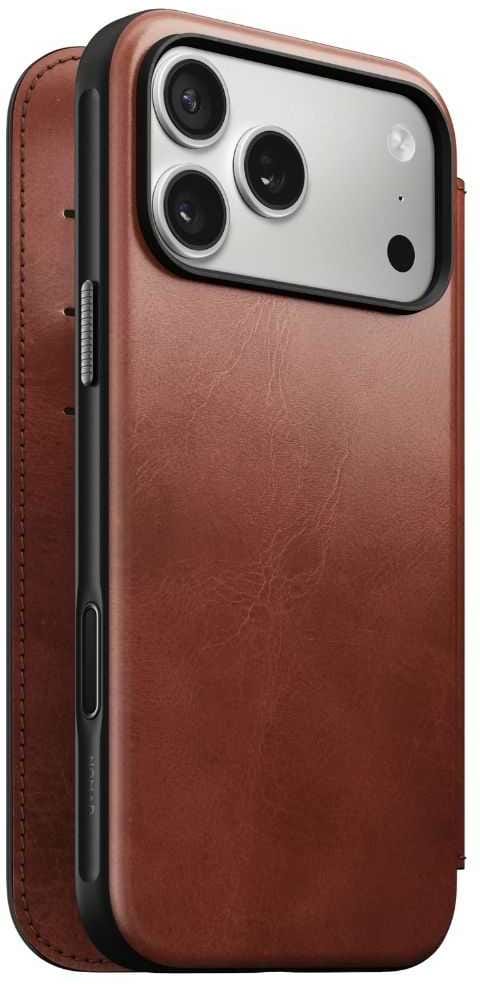 Фото - Чехол для смартфона Nomad Modern Leather Folio Case Horween Olde Dublin for iPhone 17 Pro (NM014094858)