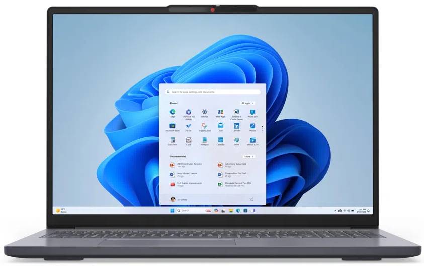 Ноутбук Lenovo IdeaPad Slim 3 16ARP10 (83K8006KRA) Luna Grey - Фото 1