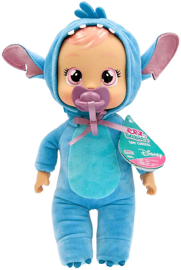 Фото - Интерактивный пупс Cry Babies CB. Нежные объятия. DISNEY Плакса Стич 25 см (925540)