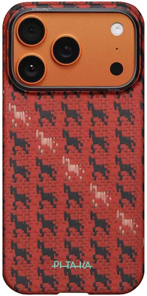 Чехол для смартфона Pitaka Edge Ultra-Slim Case Happiness Rides Maroon for iPhone 17 Pro Max (HR1708PM)