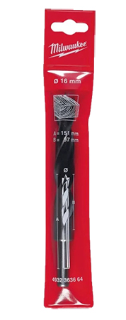 Свердло Milwaukee DIN 7487 E 16х151х97мм (4932363147)