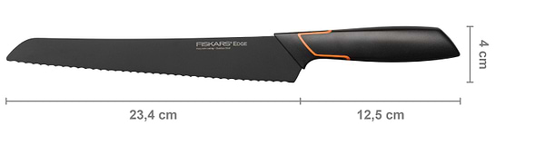 Фото - Ніж кухонний Fiskars Edge 23 см Black (1003093)