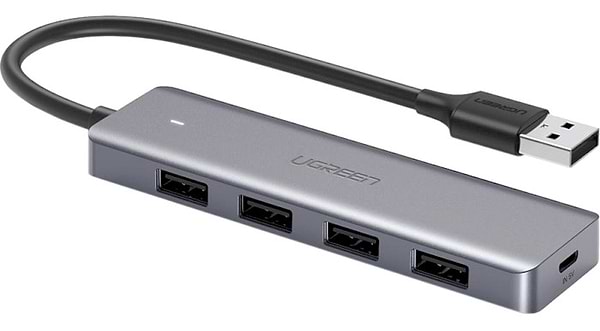 Фото - Хаб USB UGREEN CM219 4-port 15см USB 3.0 Gray (50985) Фото - Хаб USB UGREEN CM219 4-port 15см USB 3.0 Gray (50985)