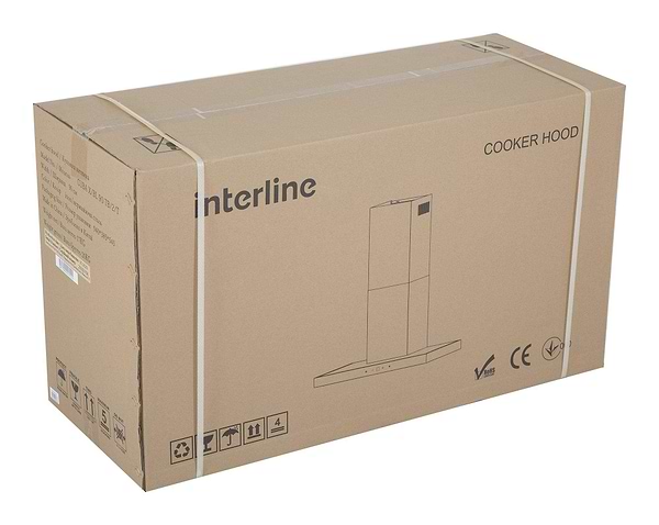 Фото - Витяжка декоративна Interline CUBA X/BL 90 TB/2/T