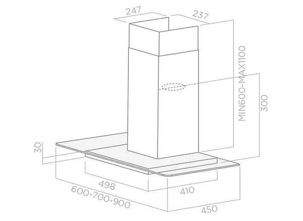 Фото - Вытяжка декоративная Elica FLAT GLASS IX A/60