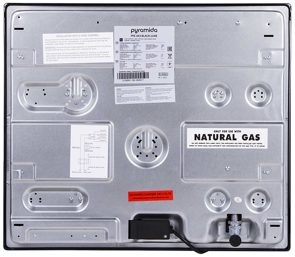 Фото - Варочная панель газовая Pyramida PFE 643 BLACK LUXE