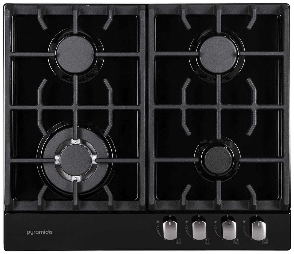Варильна поверхня  газова Pyramida PFE 643 BLACK LUXE