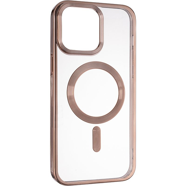 Фото - Чехол для смартфона Gelius Chrome Frame Case MagSafe for iPhone 15 Pro Coffee (100926)