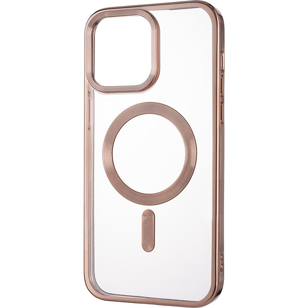 Фото - Чехол для смартфона Gelius Chrome Frame Case MagSafe for iPhone 16 Gold (100933)