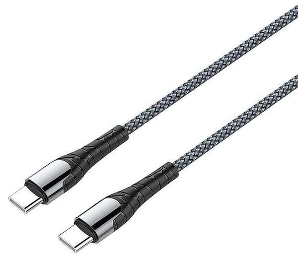 Фото - Кабель синхронізації даних Colorway USB Type-C - USB Type-C PD Fast Charging, 3А 65W 2м Grey (CW-CBPDCC039-GR)