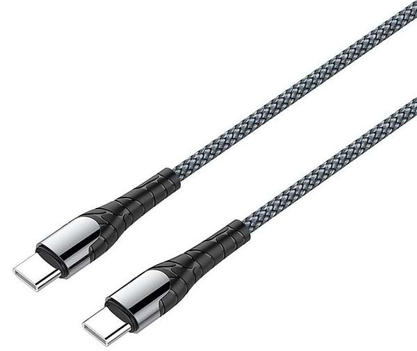Фото - Кабель синхронизации данных Colorway USB Type-C - USB Type-C PD Fast Charging 3А 65W 1м Grey (CW-CBPDCC040-GR)