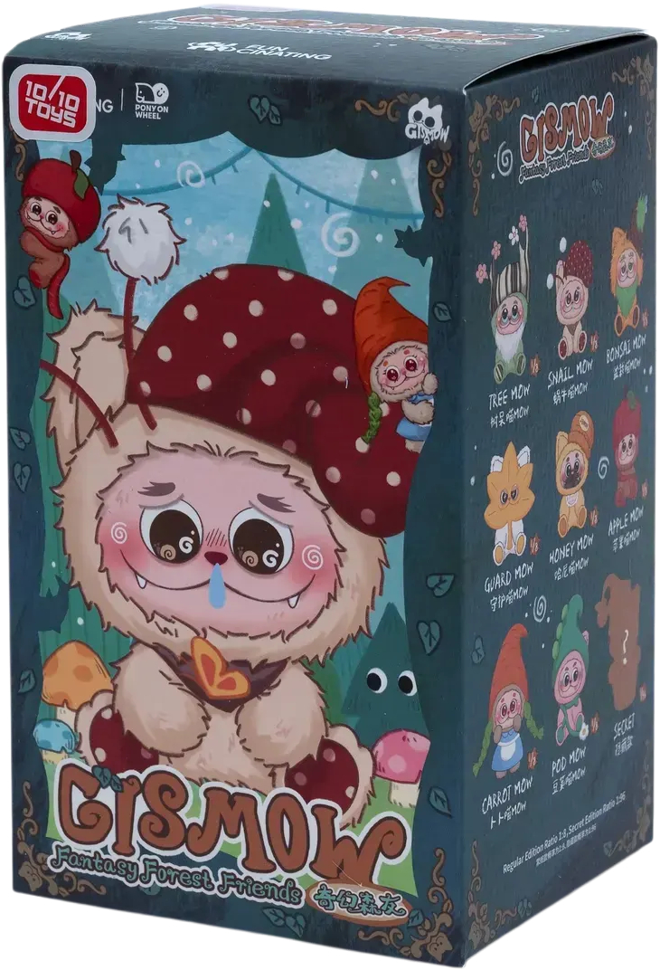 Колекційна м'яка іграшка 10/10 Toys з кільцем Gismow Лісовички-хранителі таємниць V2 в асортименті (GI-250018)