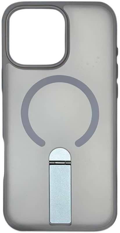 Чохол для смартфону Gelius Bumper Stick Case MagSafe Stand for iPhone 17 Grey (101461) - Фото 1