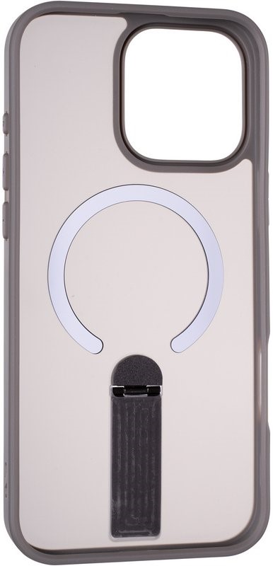 Фото - Чохол для смартфону Gelius Bumper Stick Case MagSafe Stand for iPhone 16 Pro Max Grey (101482)