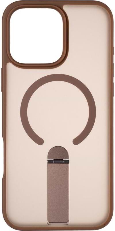 Чохол для смартфону Gelius Bumper Stick Case MagSafe Stand for iPhone 16 Pro Max Brown (101483) - Фото 1