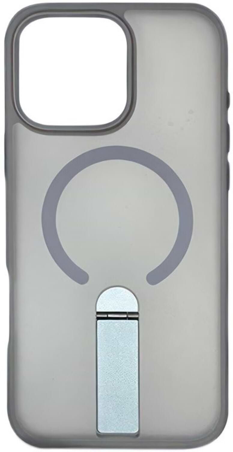 Чохол для смартфону Gelius Bumper Stick Case MagSafe Stand for iPhone 15 Grey (101486) - Фото 1