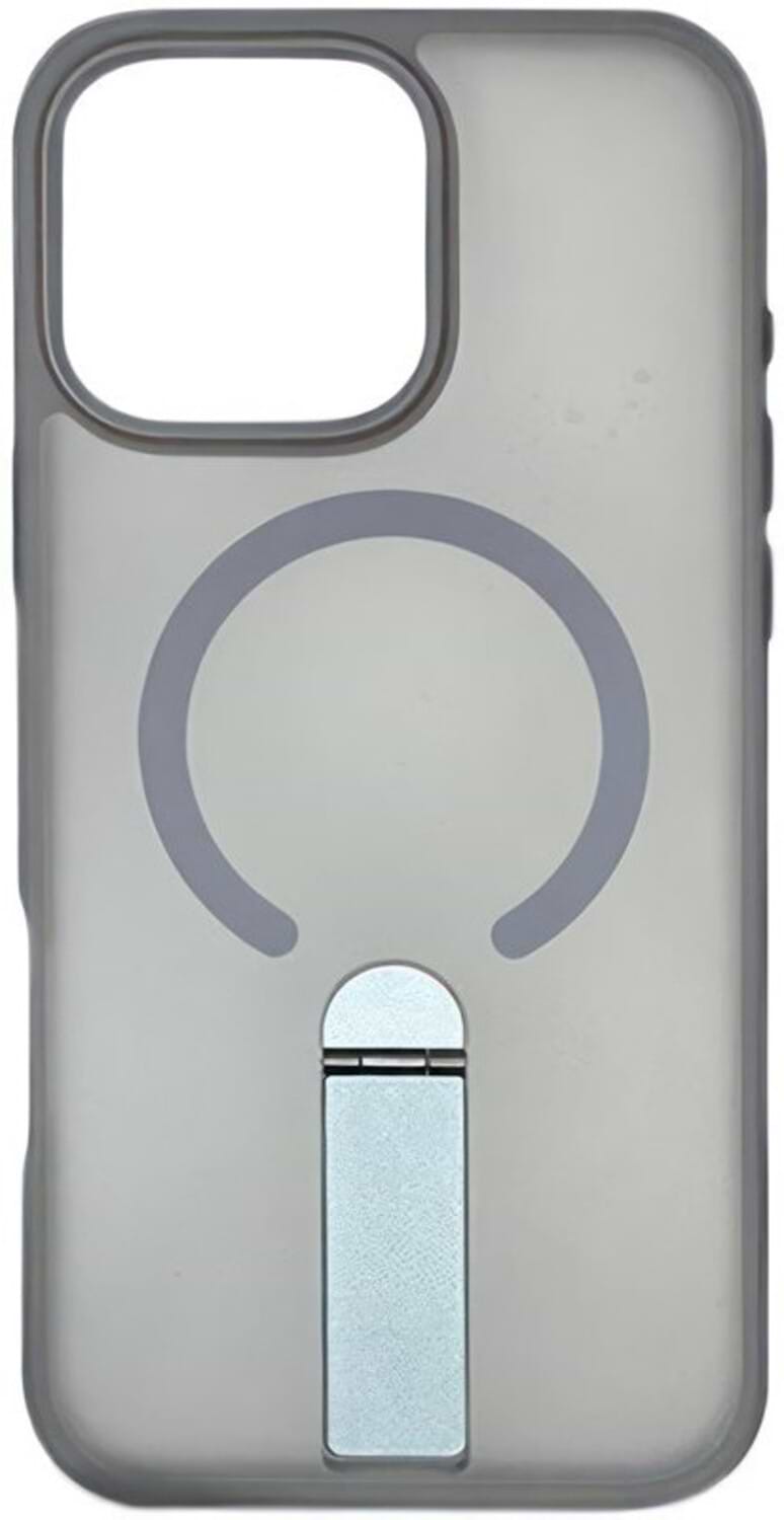 Чохол для смартфону Gelius Bumper Stick Case MagSafe Stand for iPhone 15 Pro Grey (101489) - Фото 1