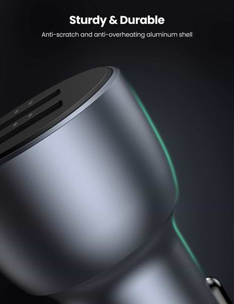 Фото - Автомобильное зарядное устройство UGREEN CD213 36W 2xUSB QC 3.0 3A Car Charger Dark Blue (10144)