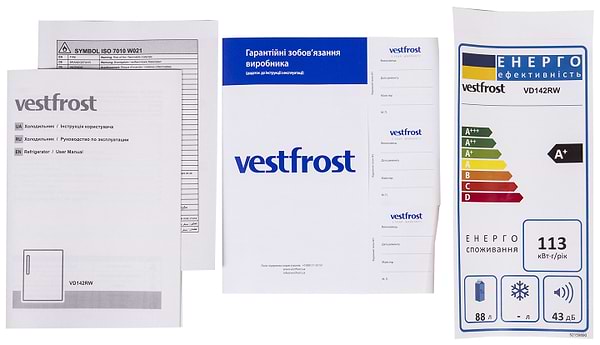Фото - Уценка - Холодильник Vestfrost VD142RW