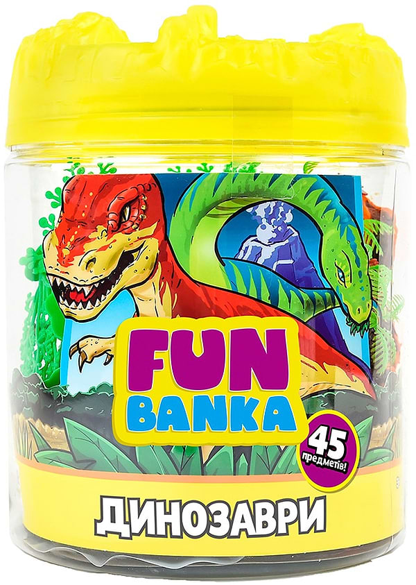 Фото - Уцінка - Набір ігрових фігурок FUN BANKA ДИНОЗАВРИ (101759-UA)