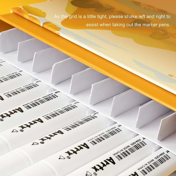 Фото - Набір маркерів Arrtx Alp ASM-02YL 40 кольорів, жовтий тон (LC302185)