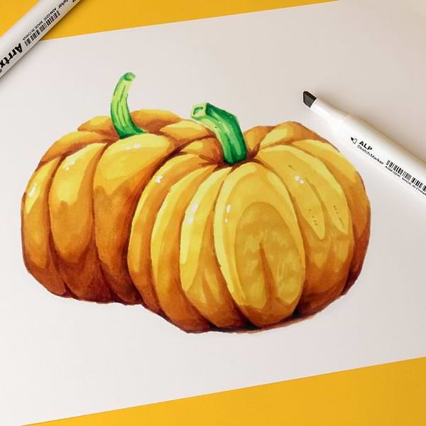 Фото - Набір маркерів Arrtx Alp ASM-02YL 40 кольорів, жовтий тон (LC302185)