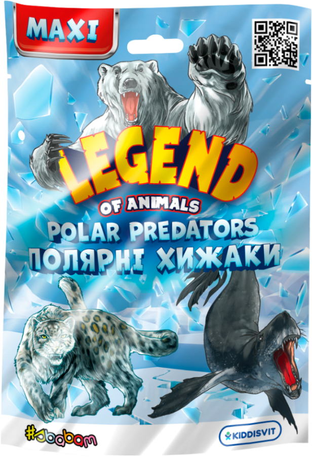 Стретч-антистрес #sbabam серії LEGEND OF ANIMALS МАКСІ – ПОЛЯРНІ ХИЖНИКИ (в диспл.) в асорт. (102/CN22) - Фото 1