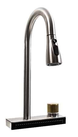 Смеситель кухонный Platinum под мойку "Водопад" ZS84 (brushed)