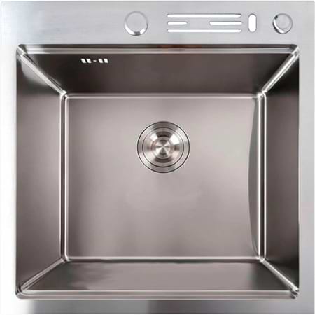 Фото - Мийка кухонна VALESO 50x50 Handmade з підставкою для ножів (3,0/0,8) Фото - Мийка кухонна VALESO 50x50 Handmade з підставкою для ножів (3,0/0,8)