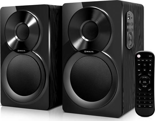 Фото - Комп'ютерна акустика компактна 2.0 REAL-EL S-450 Black (EL121200005)