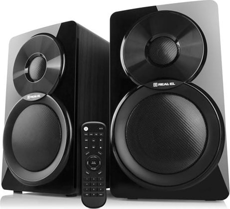 Фото - Комп'ютерна акустика компактна 2.0 REAL-EL S-450 Black (EL121200005)