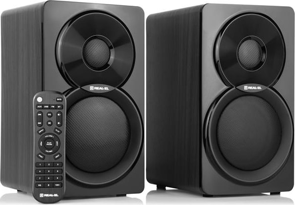 Фото - Комп'ютерна акустика компактна 2.0 REAL-EL S-450 Black (EL121200005)