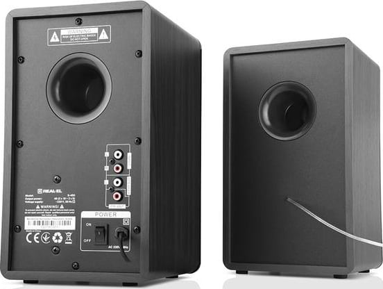 Фото - Комп'ютерна акустика компактна 2.0 REAL-EL S-450 Black (EL121200005)