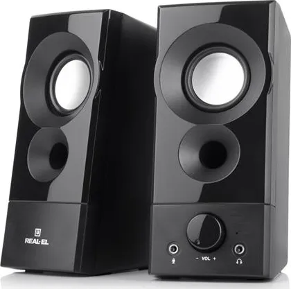 Фото - Компьютерная акустика обычная 2.0 REAL-EL S-90 Black (EL121100011)