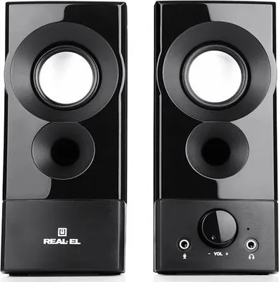 Фото - Компьютерная акустика обычная 2.0 REAL-EL S-90 Black (EL121100011)