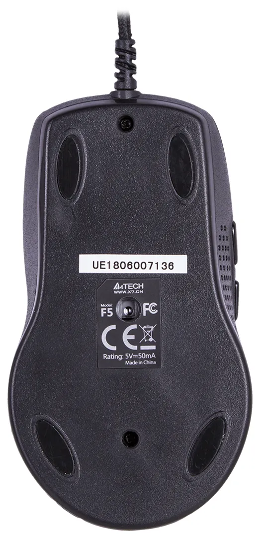 Фото - Миша дротова A4tech F5 USB (mystic Black)