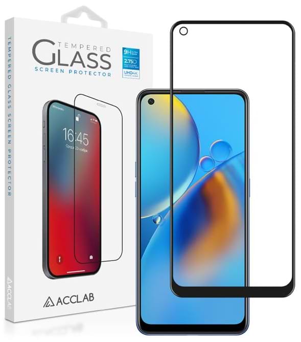 Захисне скло для смартфону ACCLAB Full Glue for Oppo A74 Black (1283126512667) - Фото 1