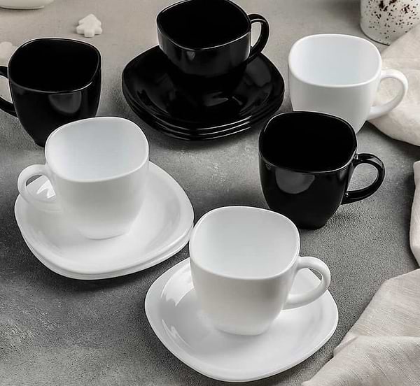 Фото - Сервиз чайный Luminarc Carine Black&White 6х220 мл (D2371)
