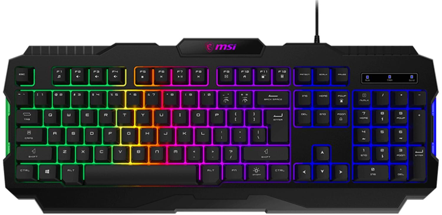 Клавиатура проводная игровая MSI FORGE GK100 EN/UKR/RU, Black - Фото 1
